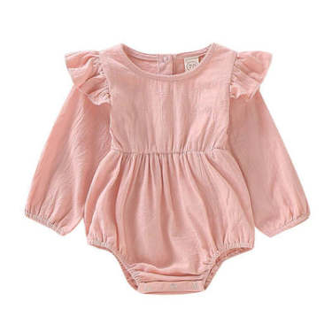 Luna Muslin Romper | Long Sleeve - 4 Colours | 0-36 Months
