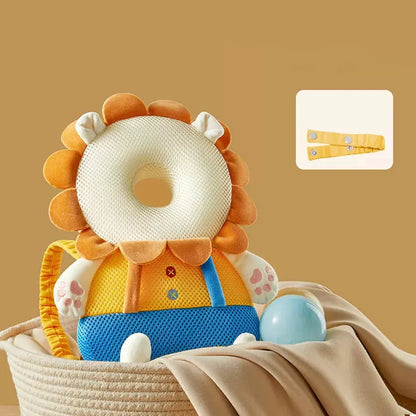 2024 Baby Head Protector Backpack Soft Cartoon Baby Pillows Pad Cushion Head Security Protection Crawl Walk Toddler Headrest