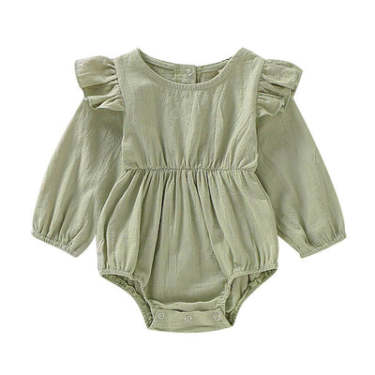 Luna Muslin Romper | Long Sleeve - 4 Colours | 0-36 Months